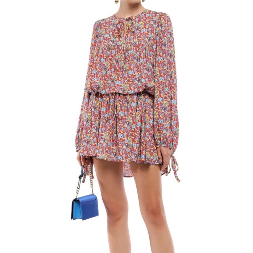 Perseverance London Peasant Bohemian Oversized High Low Draped Mini Cottagecore